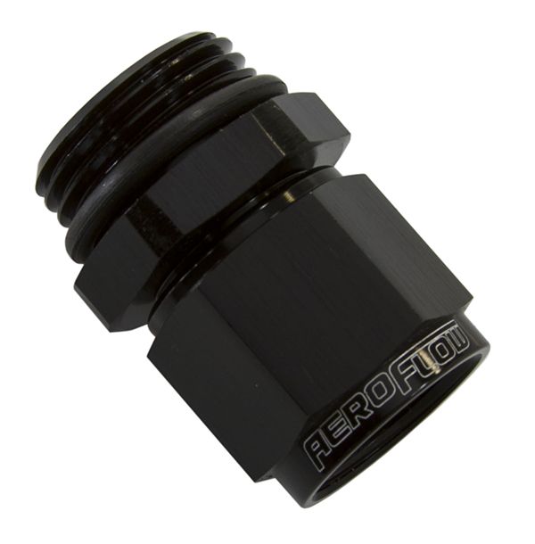 Male -12 ORB to Female -10AN Swivel Adapter  Black Finish