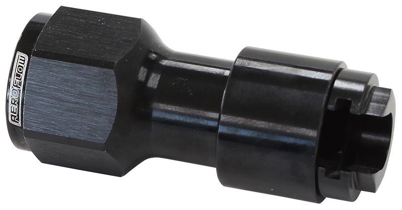 Push-On 3/8" Female EFI Fuel Fitting - Black With Female -8 ORB