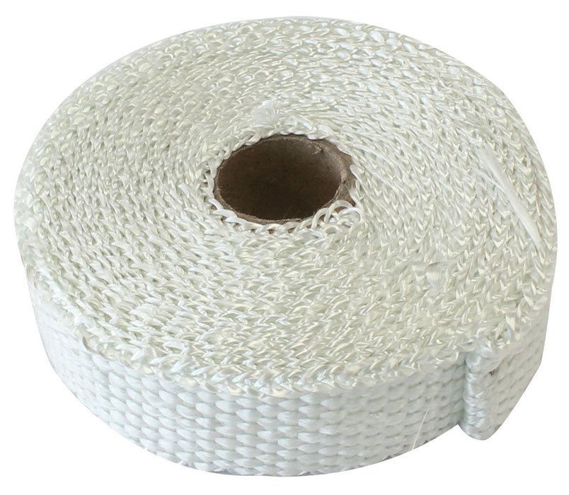 Aeroflow Exhaust Insulation Wrap 1" Wide, 15ft Length, White