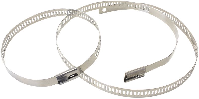 Snap Lock Ties  Stainless SteelTies 6 pieces x 18"