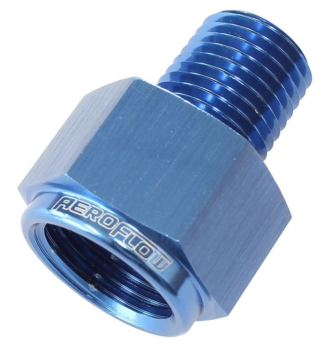 NPT Pipe Reducer 1/8" to 1/4"  Blue Finish