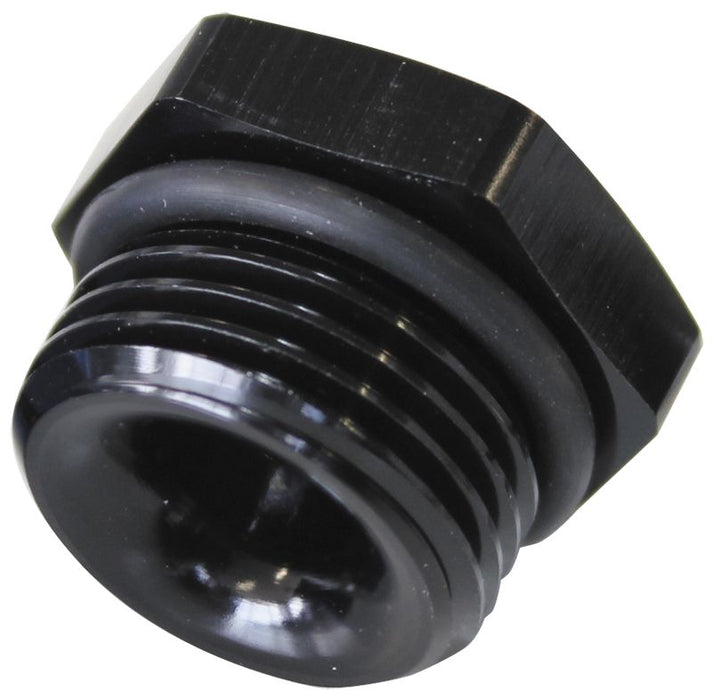 ORB Port Reducer -6ORB to 1/8"   Black Finish.
