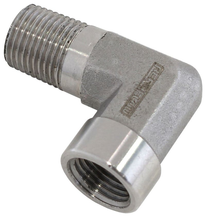 90° Female 1/8" NPT to Male 1/8" NPT Elbow    Stainless Steel