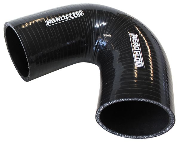 Gloss Black 135° Silicone Elbow Hose 2" (51mm) I.D  4-Ply, 5.3mm Wall Thickness, 100mm Leg