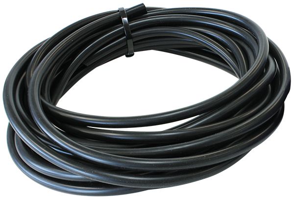 Gloss Black Silicone Vacuum Hose 5/16" (8mm) I.D 25ft. (7.6 metre) Length
