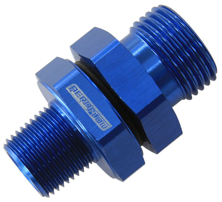 ORB to NPT Coupler   -10 ORB to 3/8" NPT, Blue Finish