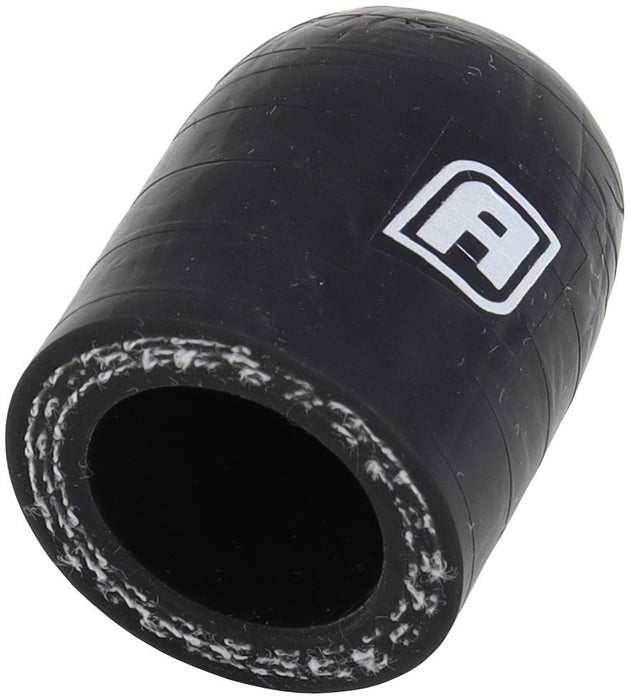 Gloss Black Silicone Heater Hose Block Off Cap 3/4" (19mm) I.D Sold Individually, 3 Ply Polyester