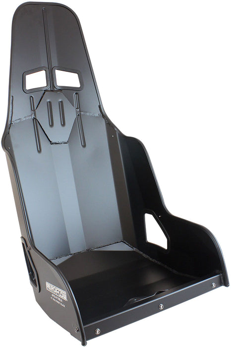 Aeroflow Pro Street Drag 17" Aluminium Race Seat, Black Finish  431mm Hip Width