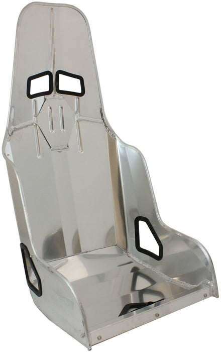 Aeroflow Pro Street Drag 18" Aluminium Race Seat, Raw Finish  457mm Hip Width