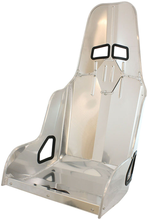 Aeroflow Pro Street Drag 18.5" Aluminium Race Seat, Raw Finish  470mm Hip Width
