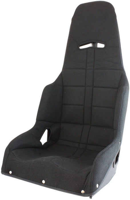 Black Tweed Seat Coverto Suit Pro Street Drag 18" Aluminium Race Seat   Seat Cover with Foam Inserts