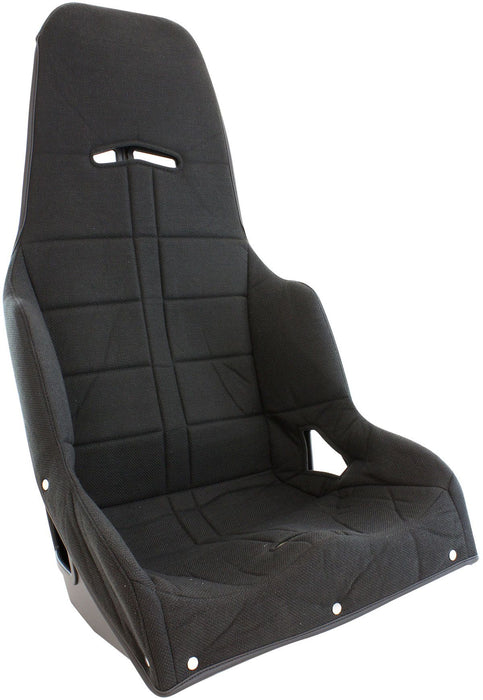 Black Tweed Seat Coverto Suit Pro Street Drag 20" Aluminium Race Seat   Seat Cover with Foam Inserts