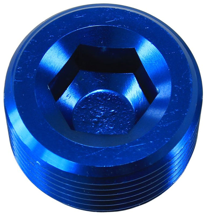 NPT Plug 3/8"  Blue Finish, 25 pack