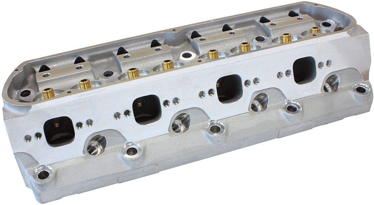 Aeroflow Bare Small Block Ford Windsor 289-351 185cc Aluminium Cylinder Heads with 63cc Chamber (Pair) 2.10" x 1.25" Intake Port, 1.35" x 1.35" Exhaust Port