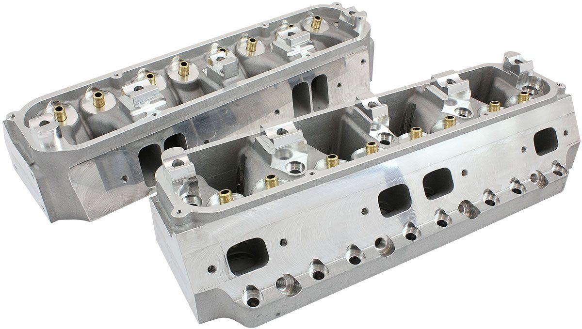 Aeroflow Bare Big Block Chrysler 383-440 240cc Aluminium Cylinder Heads with 78cc Chamber (Pair) 2.27" x 1.23" Intake Port, 1.65" x 1.25" Exhaust Port