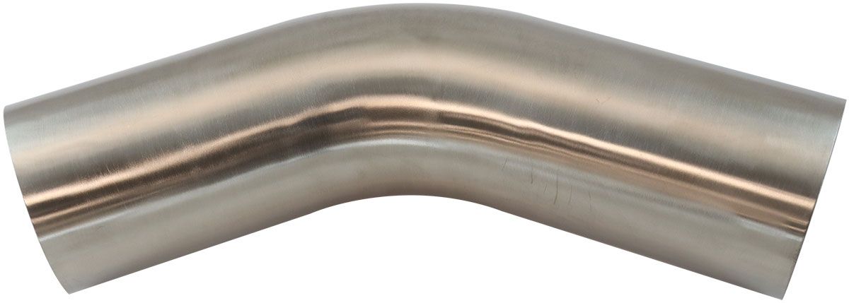 Stainless Steel 45° Mandrel Bend  4" O.D, .065" Wall, 6" Leg
