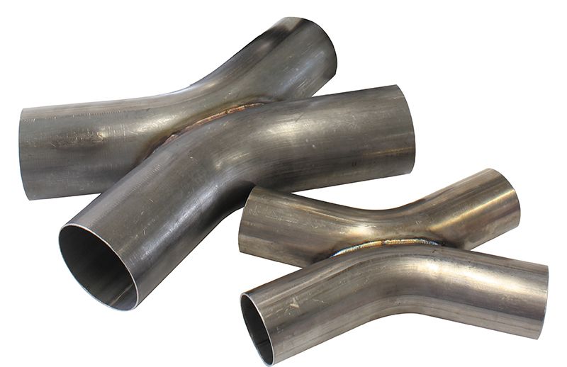 Stainless Steel Exhaust X-Pipe  2-1/2" O.D, 45°
