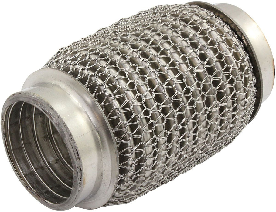 Stainless Steel Flex Joint With Mesh - 1-1/2" I.D  304 Stainless Steel, 4" Long