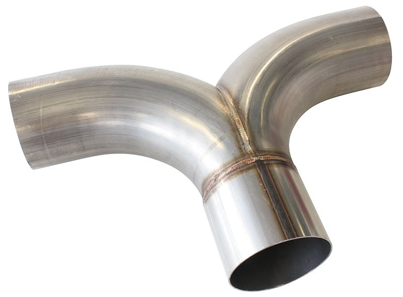 Stainless Steel Y-Pipe 3" Radius Flow Bend, 3" O.D