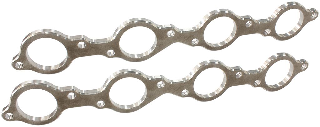 BB Chev 2" Round Port Header Flange  Stainless Steel, Sold asa Pair
