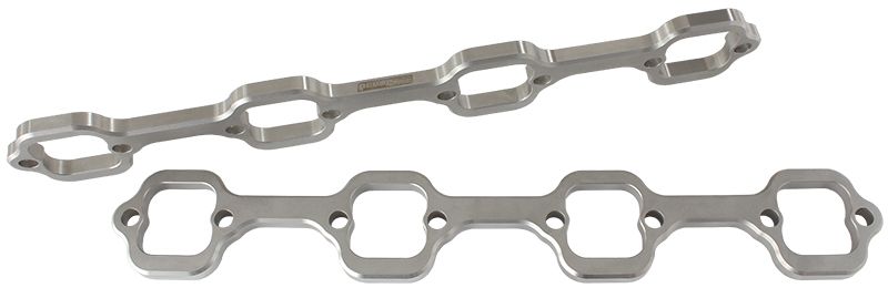 SB Ford 1-3/4" Rectange Port Header Flanges Suit Ford 289-351 Windsor with Brodix Heads, Sold as a Pair