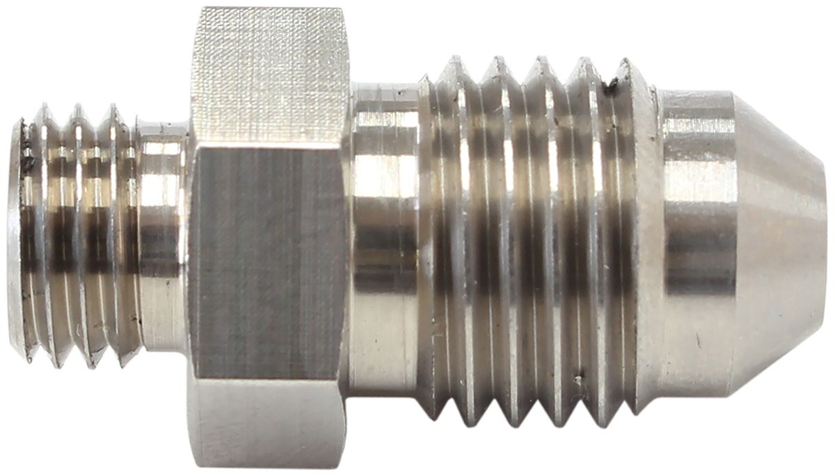 Wastegate Water Fitting M8 to -4AN Suit Aeroflow 38mm & 44mmWastegate's (Each)