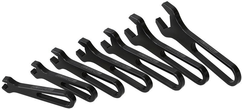 Aluminium AN Wrench Set  7-piece Set, black finish