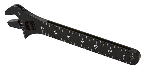 Aeroflow Wheelie Bar and General Purpose Adjustable Spanner Black Finish
