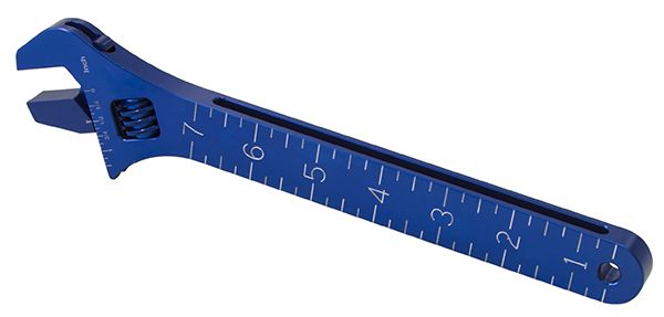 Aeroflow Wheelie Bar and General Purpose Adjustable Spanner Blue Finish