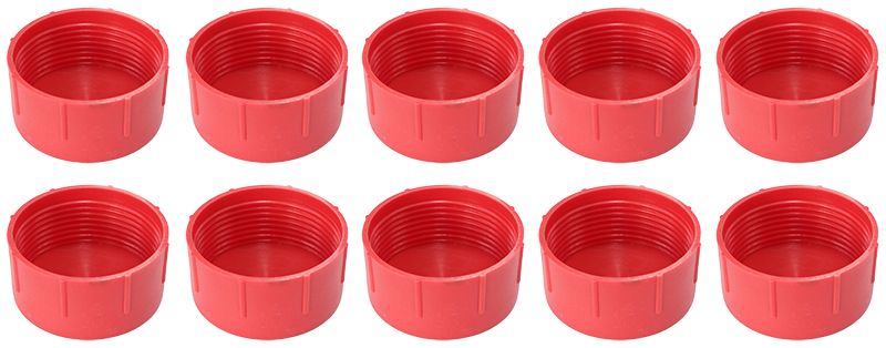 Female Plastic Block Off Caps Suit -16AN, 10-Pack