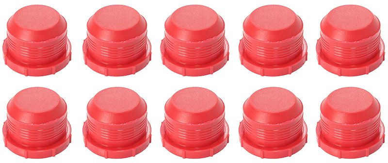 Male Plastic Block Off Caps Suit -4AN, 10-Pack
