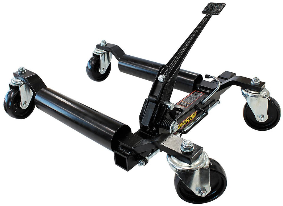 Qwik-Lift Ratchet Vehicle Positioning Jack (Single)  For Wheel/Tyre Combinations up to 12" Wide (Max. Capacity 1500lbs/680kg)