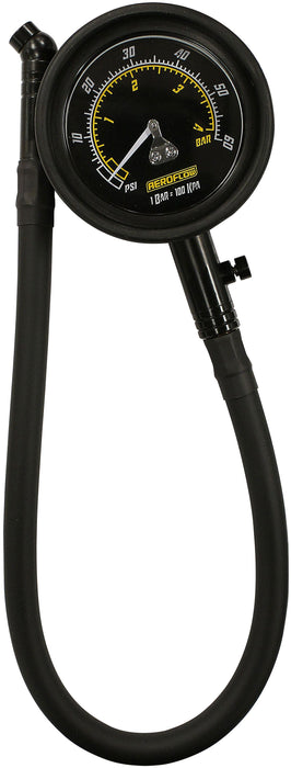 Tyre Pressure Gauge  0-60PSI Analogue Black Face Dial