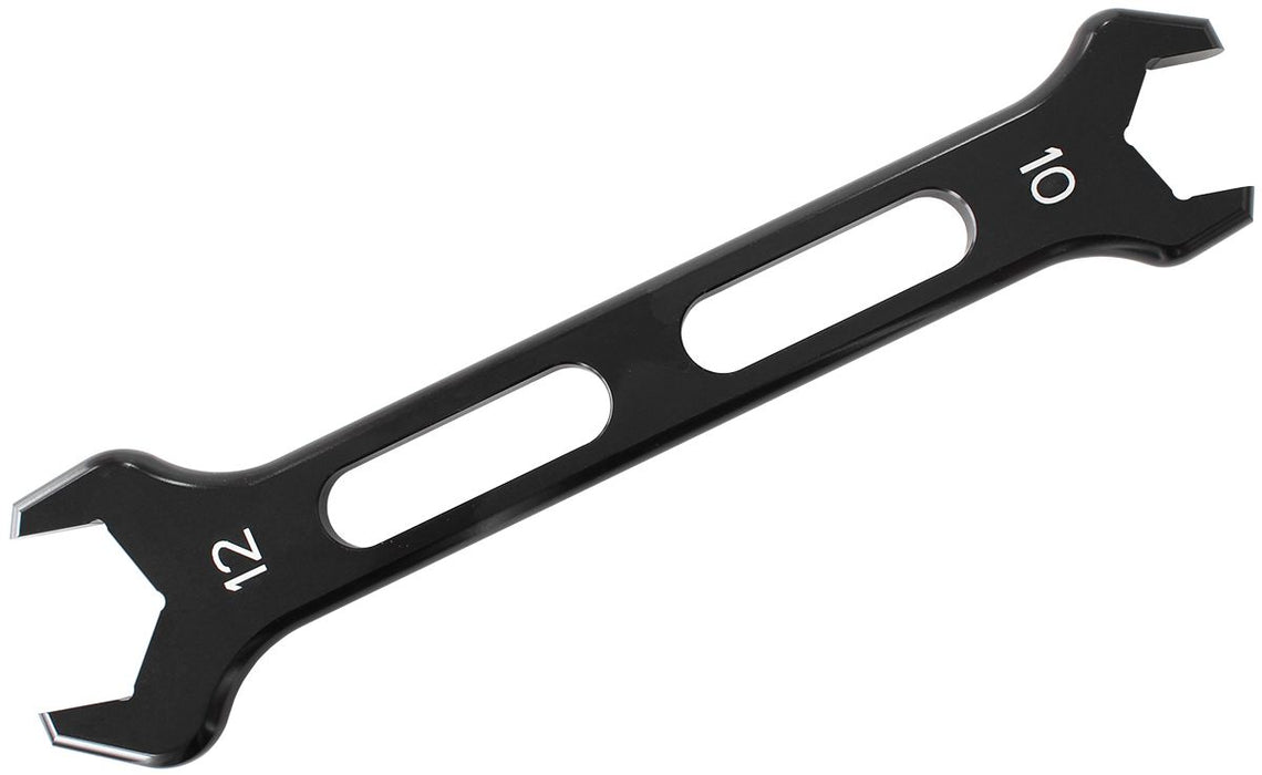Aluminium AN Double Ended Pro Spanner -10AN & -12AN Black Finish