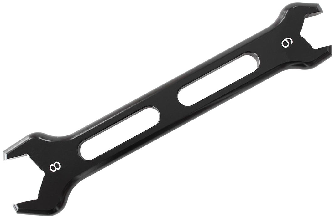 Aluminium AN Double Ended Pro Spanner -6AN & -8AN Black Finish