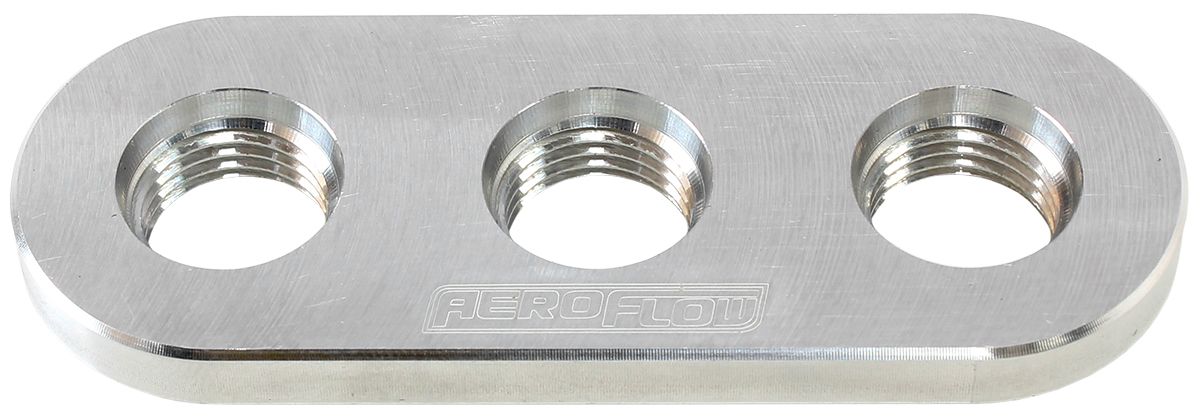Weld-In Alloy Plate with 3 x -6 ORB Female Ports