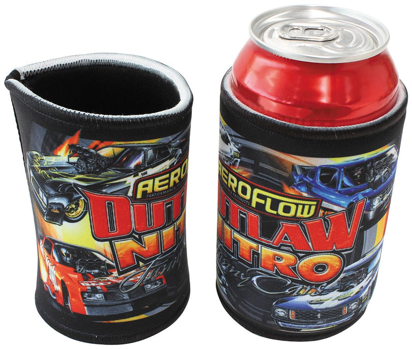 Aeroflow Outlaw Nitro Funny Cars Stubby Cooler  Featuring One Bad Kiwi, Red Devil, Lets Boogie and The Bandit Funny Cars