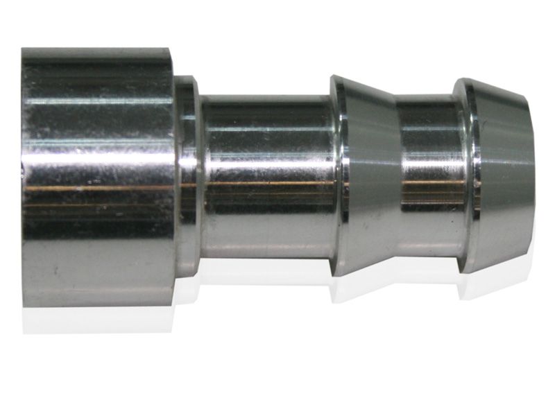 Weld-On Push Lock Barb Fitting   1/2" Aluminium