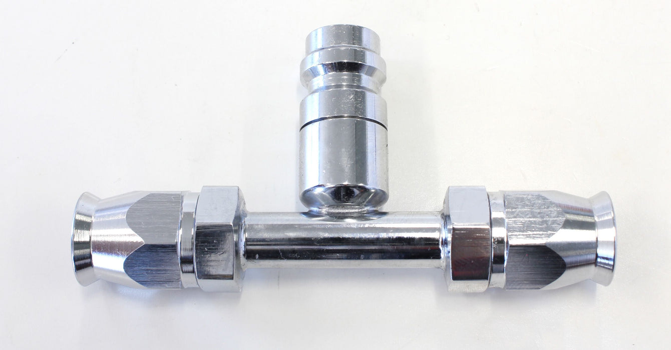 A/C Straight Inline #6 Fitting with Charge Port