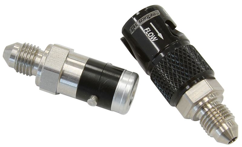 Stainless Steel Quick Release Fitting -3AN EPDM Seal Black Finish