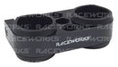 Raceworks Black Billet Twin Pump Bracket Suits 044 ALY-002BK