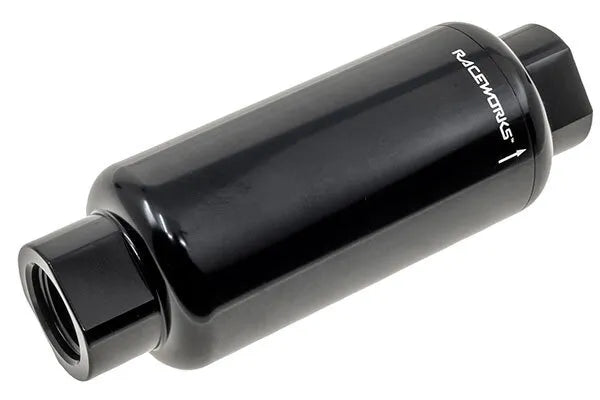 Raceworks An-10 Billet Fuel Filter Housing Od50mm Length 140mm ALY-077BK