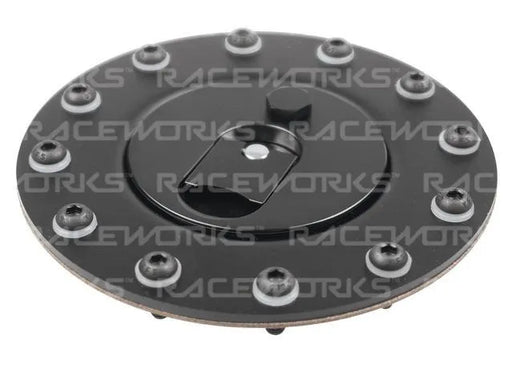 Raceworks Black Billet Aluminium Flush Gen1 Fuel Cell Cap ALY-078BK