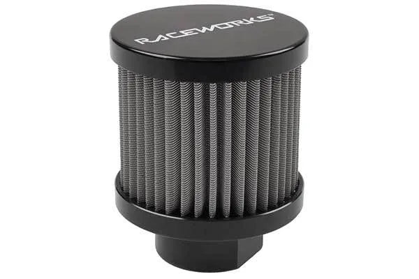 Raceworks Small An-10 Breather Black ALY-087BK
