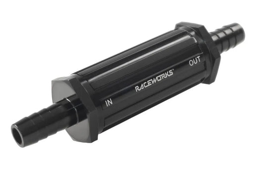 Raceworks Rw Inline Fuel Filter With 3/8In BaRBs 30 Micron ALY-099