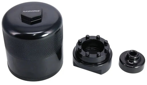 Raceworks Rw Billet Lifetime Oil Filter M20X1.5 30 Micron With Opener ALY-115-M20BK