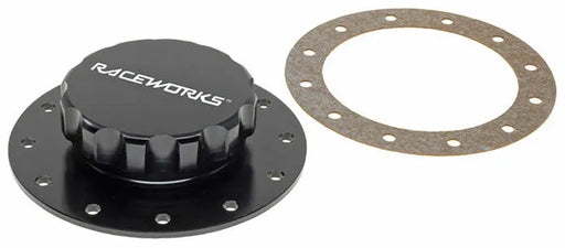Raceworks Fuel Cell Screw On Cap Assembly Black ALY-120BK