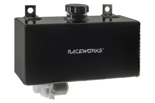 Raceworks Black Aluminium 1.5L Horizontal Washer Bottle With Pump ALY-127BK
