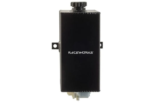 Raceworks Black Aluminium Vertical Washer Bottle With Pump ALY-128BK