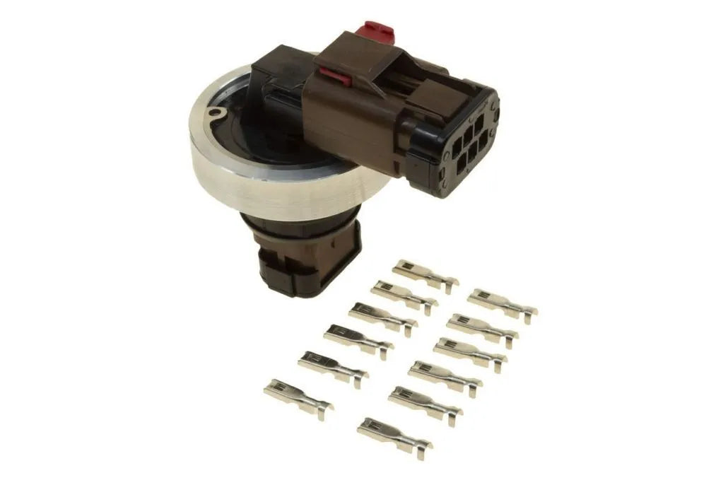 Raceworks 6Pin Electrical Bulkhead Aluminium Weld On Kit ALY-139-A